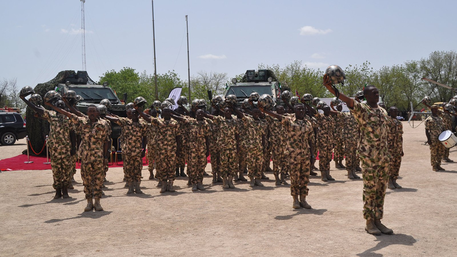 Nigerian military camp in Maiduguri, northern Nigeria