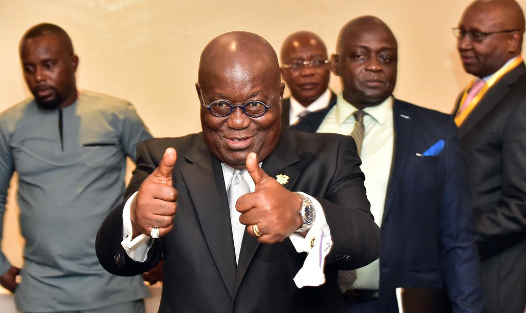 Ghana's President Akufo-Addo, elected to office for his stance on corruption.