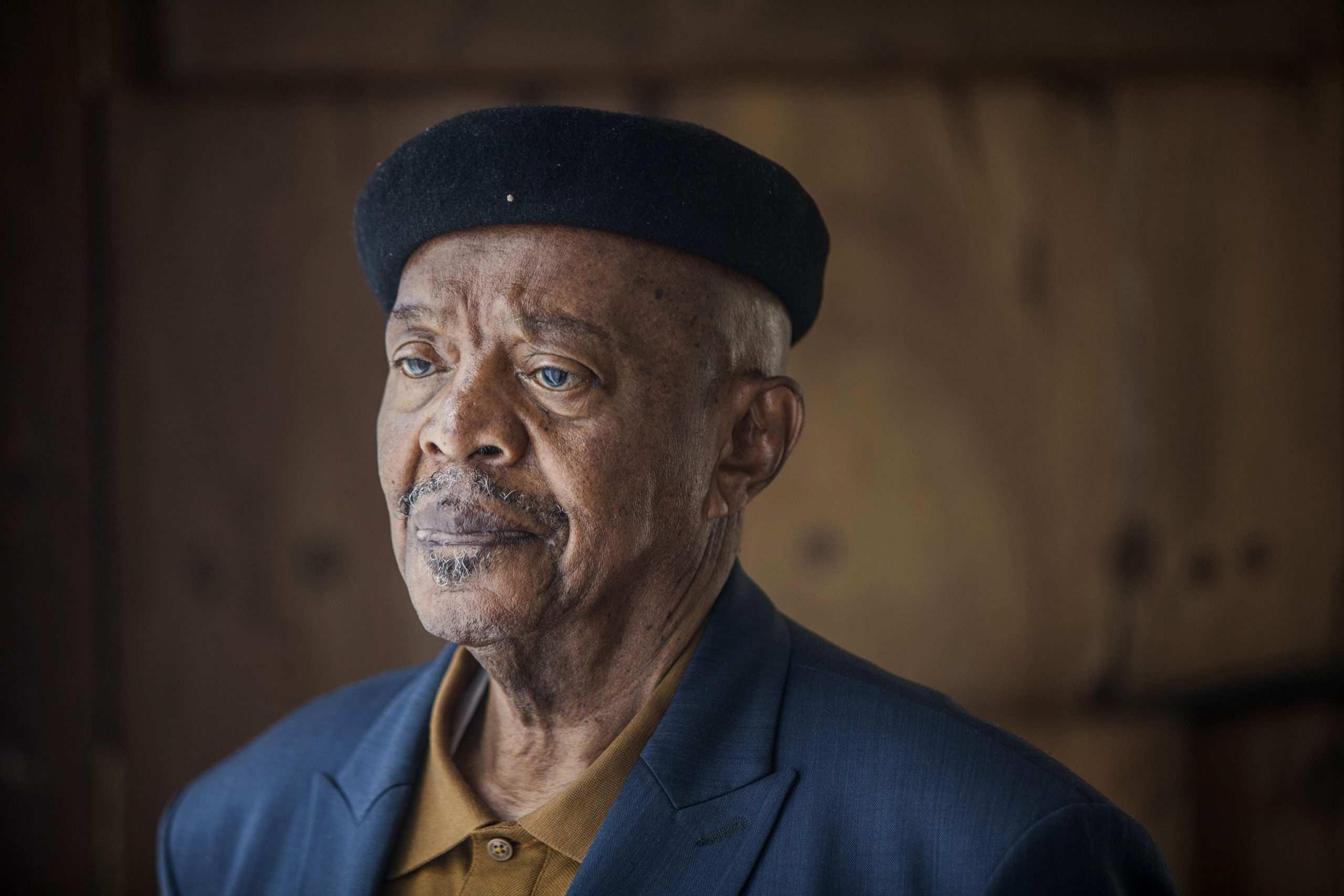 3 April 2018: Jazz legend Jonas Gwangwa died on 23 January 2021 in Johannesburg, aged 83. (Photograph by Oupa Nkosi)